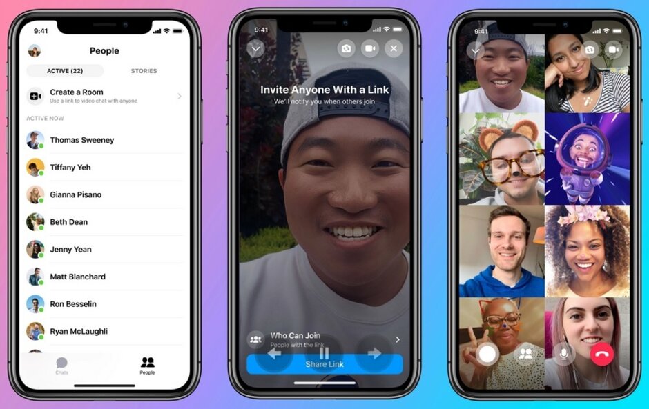 Messenger Rooms : ما يصل الى 50 شخص في مكالمة فيديو واحدة من الفيس بوك 11 Messenger Rooms