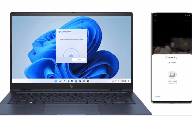 Nearby Share - كيف تربط هاتفك الاندرويد بجهازك PC الويندوز