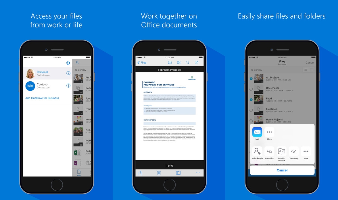 تطبيق OneDrive للايفون والايباد يدعم الان ملفات الصور المتحركة GIF 7