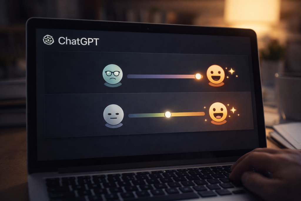 OpenAI تتيح للمستخدمين تعديل مستوى الحيوية والتفاعل في ChatGPT