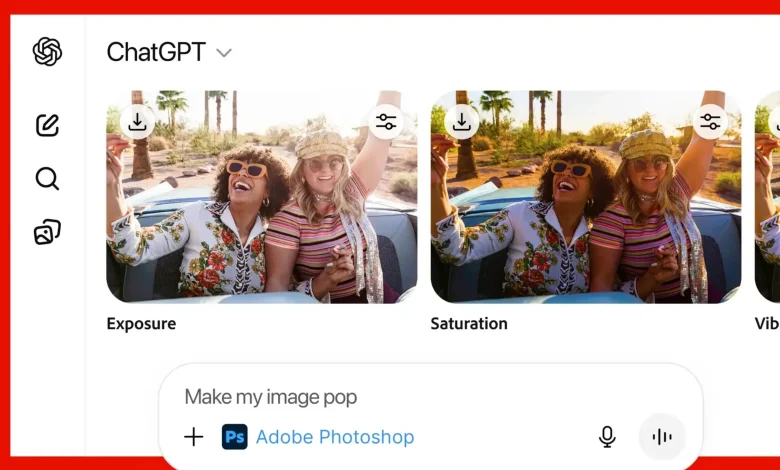 Photoshop متاح الان داخل ChatGPT
