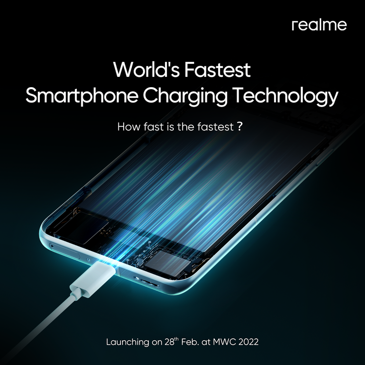 Realme تستعد لتقديم أسرع شحن للهواتف الذكية في معرض برشلونة 2022 13 Realme تستعد لتقديم أسرع شحن للهواتف الذكية في معرض برشلونة 2022