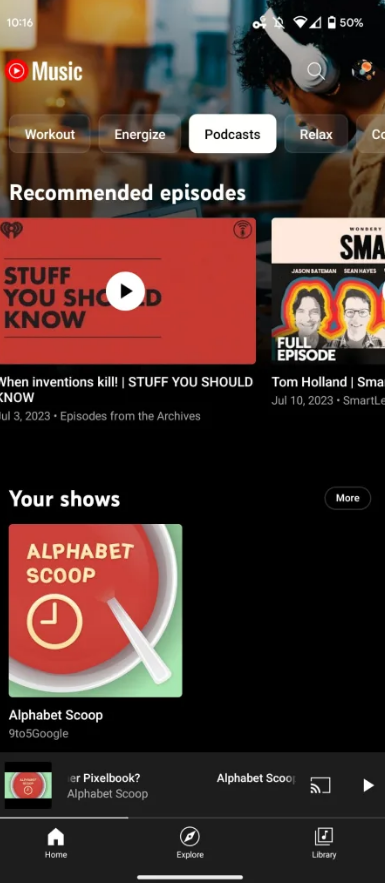 YouTube Music يطلق خدمة البودكاست على نطاق دولي 2