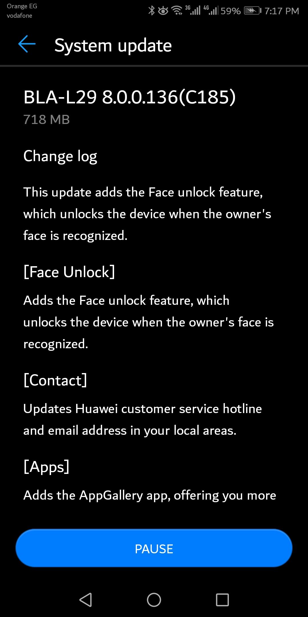 هاتف هواوي Mate 10 Pro يحصل على تقنية Face Unlock 1