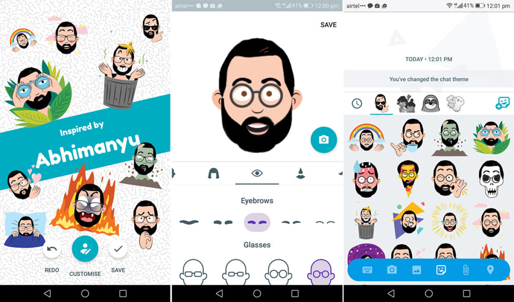 تطبيق جوجل Allo يسمح لك الان بانشاء ملصقات تشبهك 5