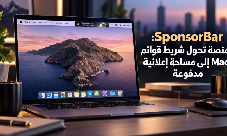 SponsorBar: منصة تحول شريط قوائم Mac إلى مساحة إعلانية مدفوعة