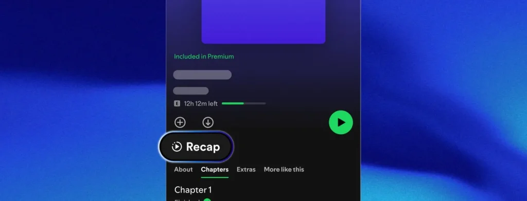 Spotify تطلق ميزة جديدة Recaps مخصصة للكتب الصوتية