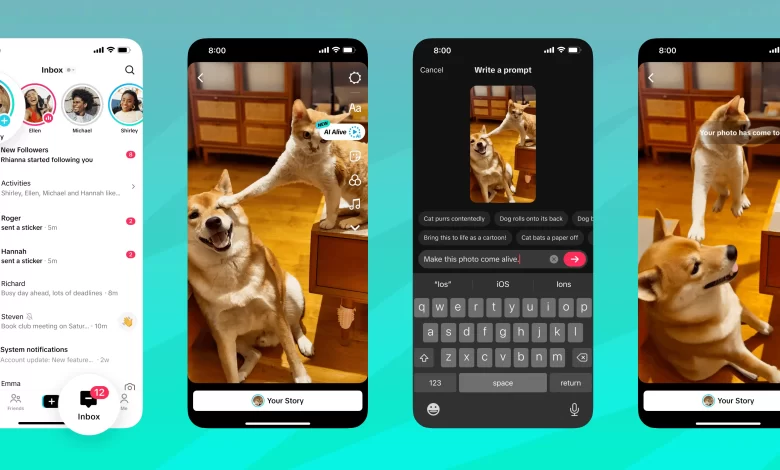 TikTok AI Alive احدث اضافات تيك توك