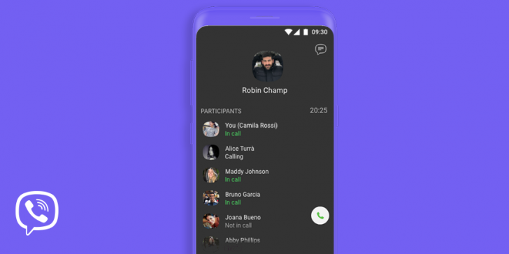 Viber يتيح الان جمع 30 شخص في مكالمة فيديو جماعية