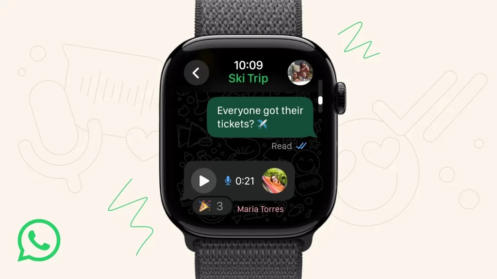 WhatsApp تطلق تطبيقها الرسمي لأول مرة على Apple Watch 11 WhatsApp تطلق تطبيقها الرسمي لأول مرة على Apple Watch