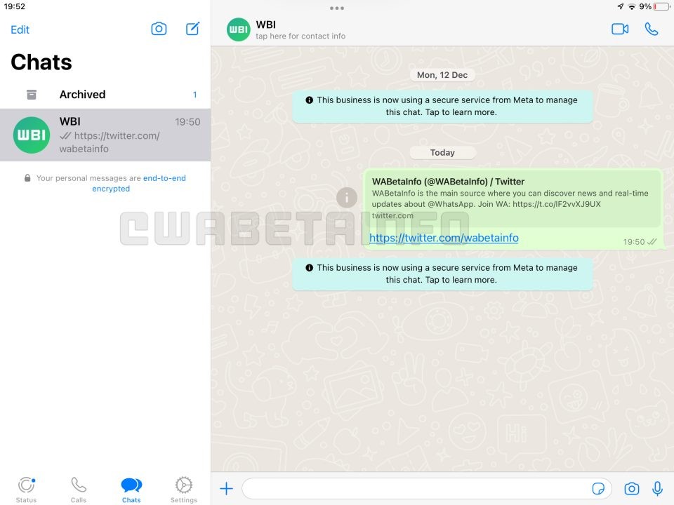 WhatsApp تطلق نسخة متوافقة مع أجهزة الايباد 11 WhatsApp تطلق نسخة متوافقة مع أجهزة الايباد