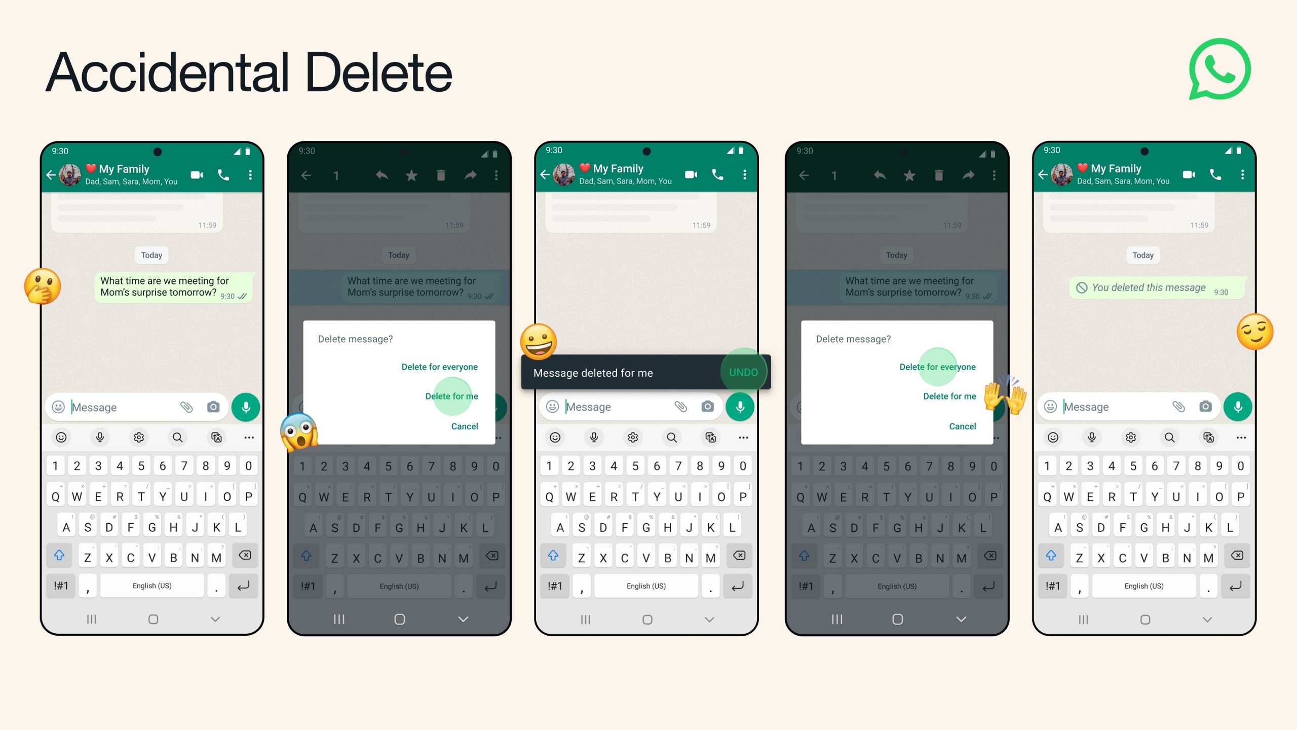 WhatsApp سيمنع حذف الرسائل بالخطأ من خلال ميزة جديدة 11 WhatsApp سيمنع حذف الرسائل بالخطأ من خلال ميزة جديدة