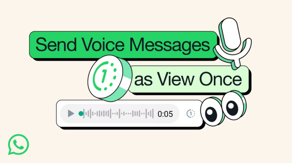 WhatsApp يتيح الان الرسائل الصوتية ذاتية التدمير