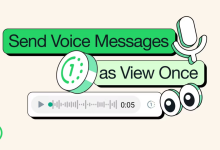 WhatsApp يتيح الان الرسائل الصوتية ذاتية التدمير