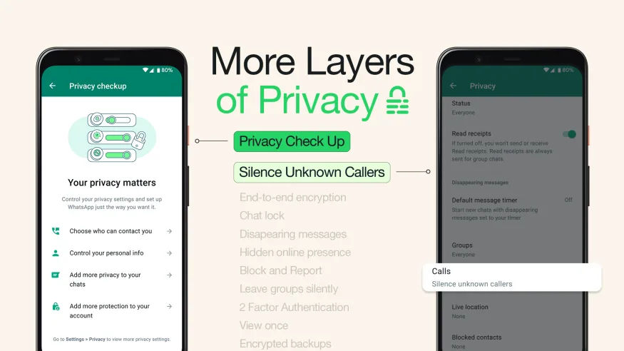 WhatsApp يضيف ميزة جديدة لمنع المكالمات المزعجة