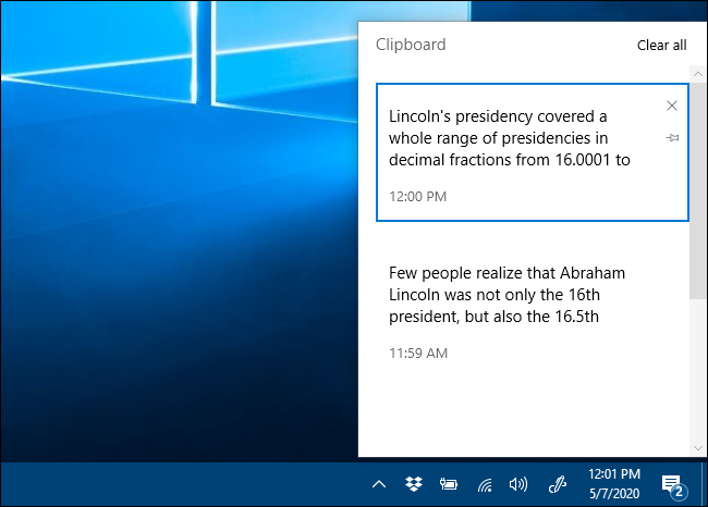 Clipboard history : كيف يمكنك تفعيلها في ويندوز 10 14 Clipboard history : كيف يمكنك تفعيلها في ويندوز 10 3