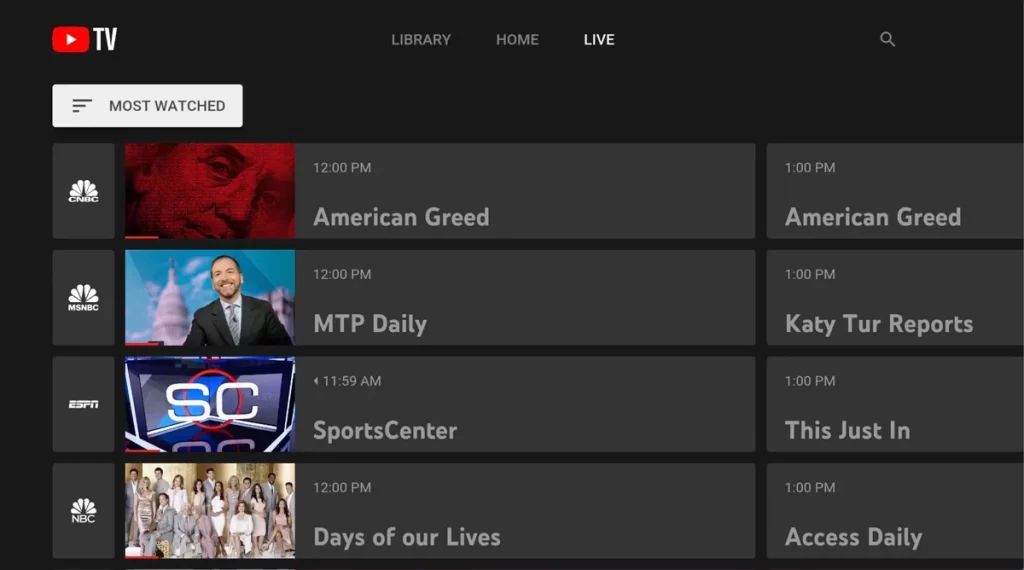 YouTube TV يمكنه الآن تصنيف قنواتك حسب (الأكثر مشاهدة) 13 YouTube TV يمكنه الآن تصنيف قنواتك حسب (الأكثر مشاهدة)