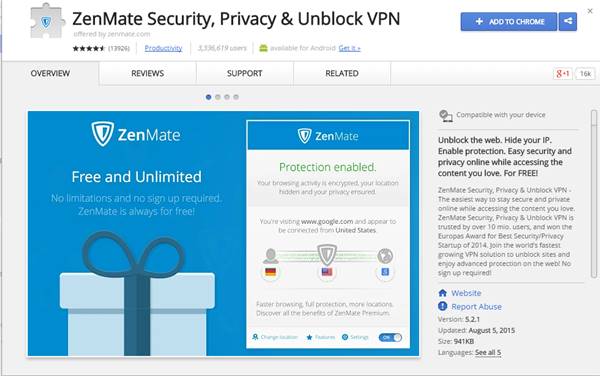 5 اضافات (VPN) لمتصفح جوجل كروم لحمايتك على الانترنت 15 5 اضافات (VPN) لمتصفح جوجل كروم لحمايتك على الانترنت 4