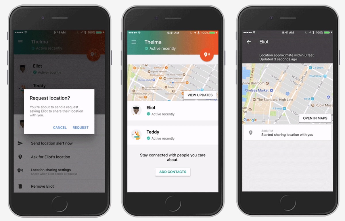 تطبيق Trusted Contacts من جوجل متاح الان للايفون 2