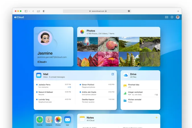 iCloud آبل تمتلك الان واجهة جديدة على الويب 11 iCloud آبل تمتلك الان واجهة جديدة على الويب