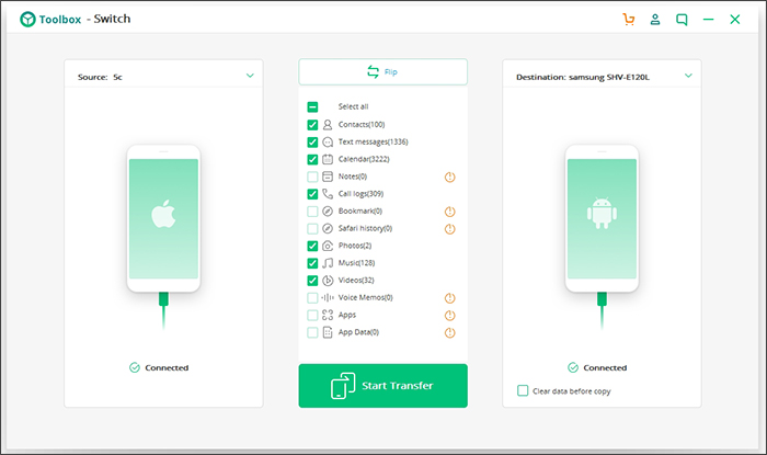 مراجعة برنامج iSkysoft Toolbox - Switch لنظامي iOS&Android 3