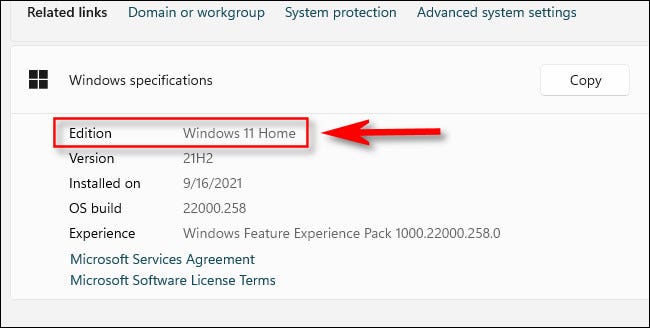 كيف تتحقق مما إذا كنت تقوم بتشغيل Windows 11 Home أو Pro Edition 16
