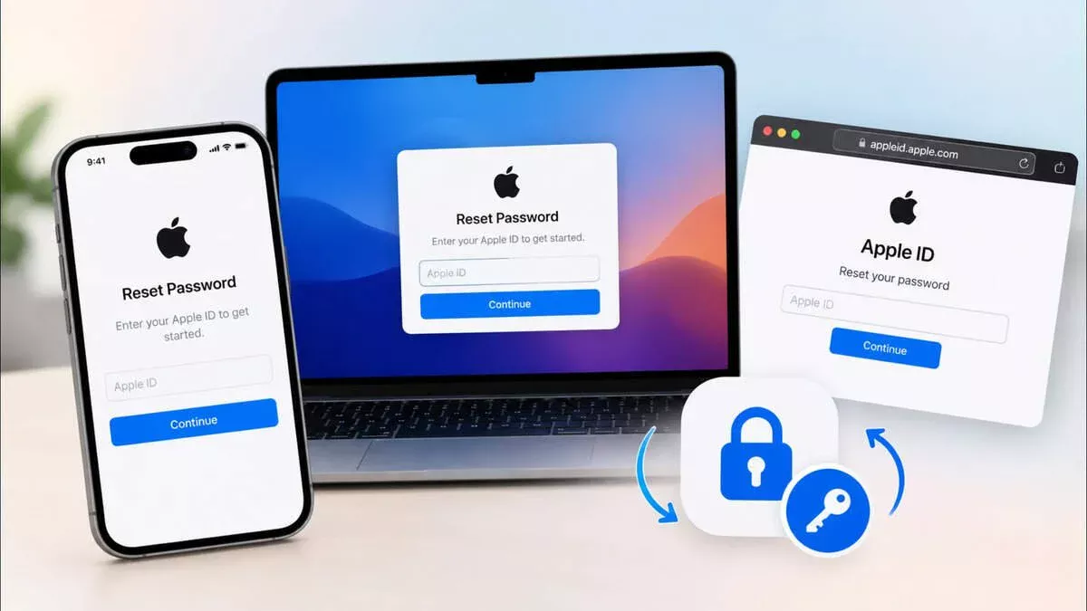 إعادة تعيين كلمة سر حساب Apple على آيفون وماك والويب: دليل 2026