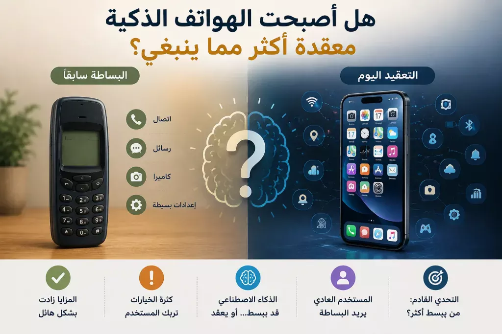 هل أصبحت الهواتف الذكية معقدة أكثر مما ينبغي؟ 1