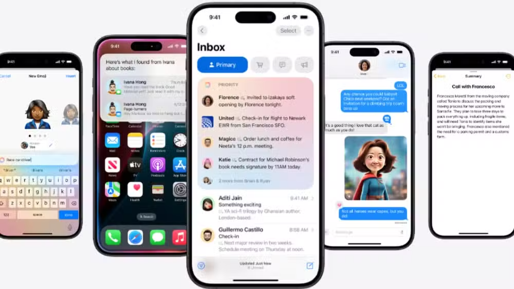 آبل تطرح ميزات مدعومة بالذكاء الاصطناعي في iOS 18.4