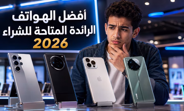 أفضل الهواتف الرائدة المتاحة للشراء 2026