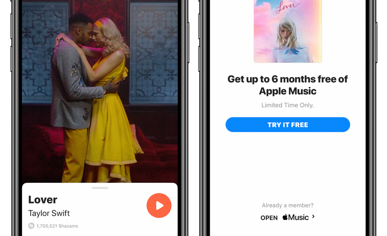 ابل تمنح اشتراك مجاني 6 شهور في خدمة الموسيقى عبر تطبيق Shazam