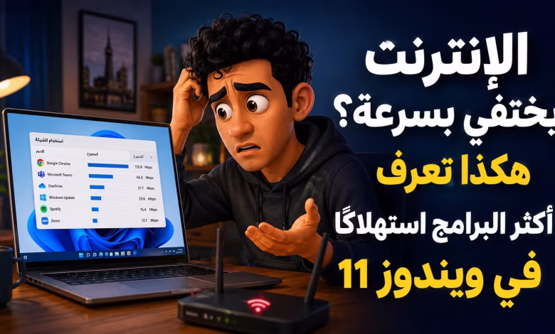 الإنترنت يختفي بسرعة؟ هكذا تراقب استهلاك الإنترنت في ويندوز 11