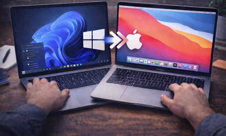 الانتقال من ويندوز إلى ماك