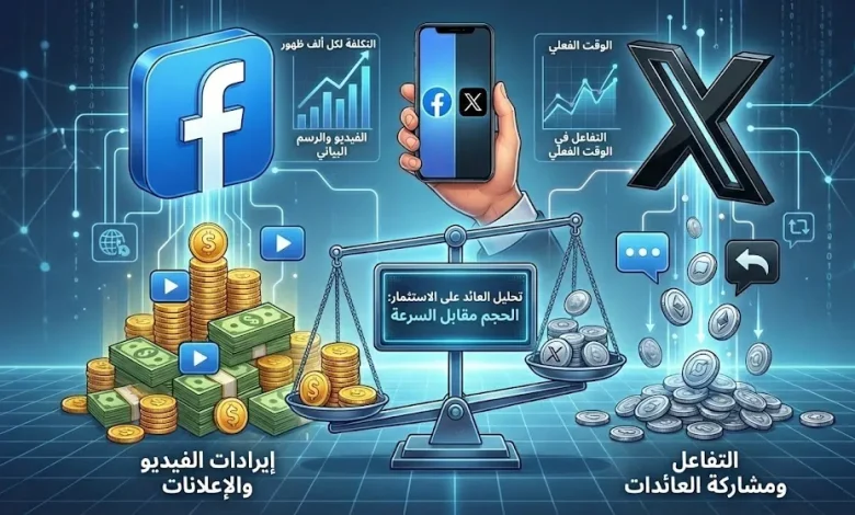 الأرباح من فيسبوك وإكس (X): تحليل تقني مقارن لأيهما أفضل لصناع المحتوى