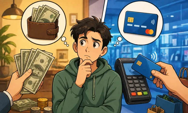 الكاش أم الفيزا : أيهم أفضل في تعاملاتك المالية