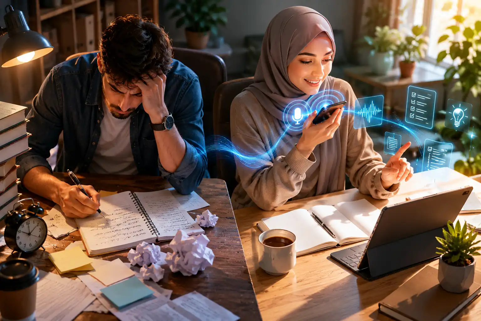 الملاحظات الصوتية بدل الكتابة: كيف تزيد انتاجيتك في 2026
