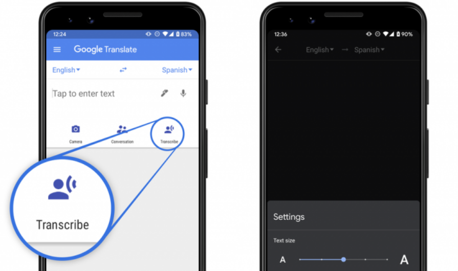 النسخ الفوري في ترجمة جوجل متاح الان بـ 9 لغات