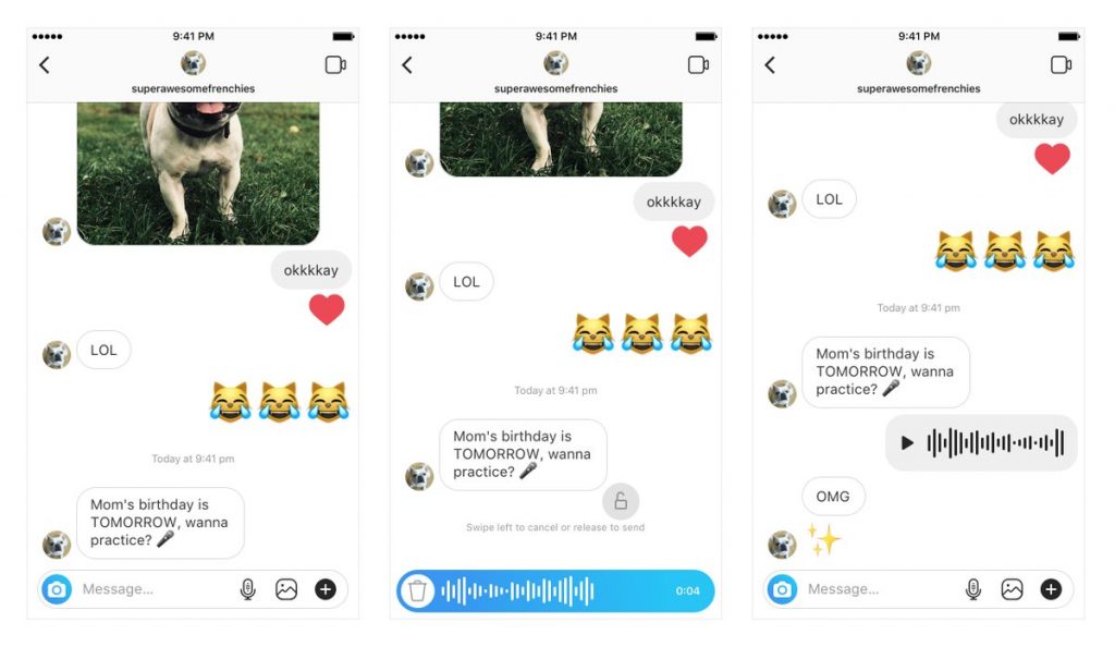 انستجرام تتيح الآن الرسائل الصوتية في الـ DM 11 انستجرام تتيح الآن الرسائل الصوتية في الـ DM