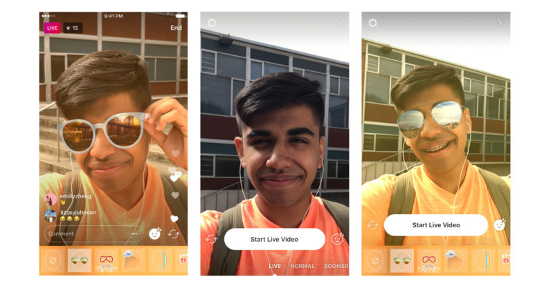 انستجرام تضيف فلاتر الوجه للبث المباشر 3