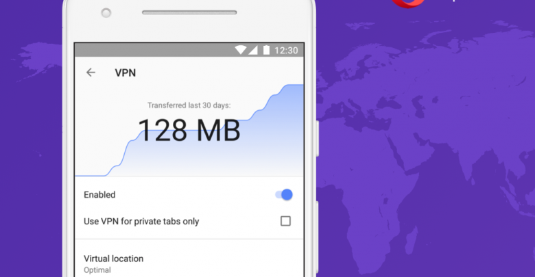 اوبرا تطلق خدمة VPN مجانية في نسخة البيتا من متصفحها على متجر جوجل بلاي