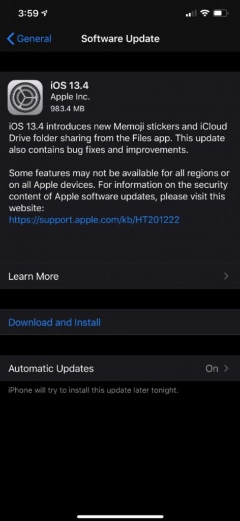 ابل تطلق تحديث iOS 13.4 و iPadOS 13.4 2 ابل تطلق تحديث iOS 13.4 و iPadOS 13.4 1
