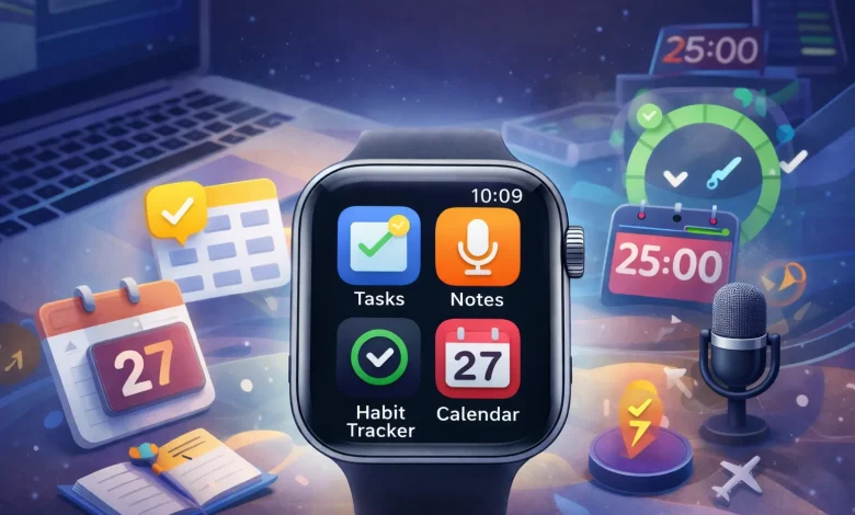 أفضل تطبيقات Apple Watch لتعزيز الإنتاجية في 2026