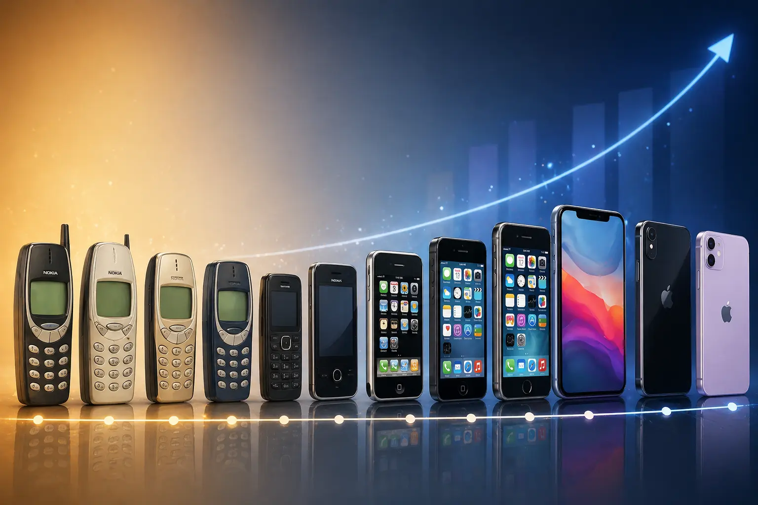 أكثر الهواتف الذكية بيعا في العالم خلال اخر 30 عام