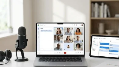 تجربتي مع تطبيق Google Meet في 2025