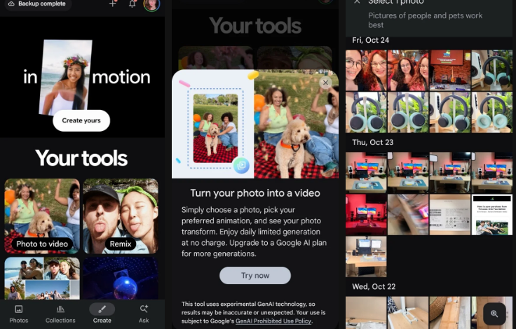تحديث تطبيق Google Photos يُضيف قوالب فيديو جاهزة