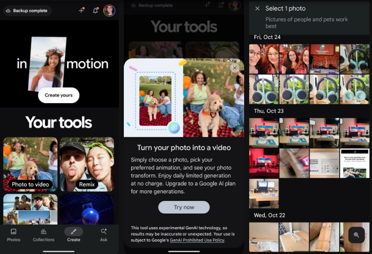 تحديث تطبيق Google Photos يُضيف قوالب فيديو جاهزة