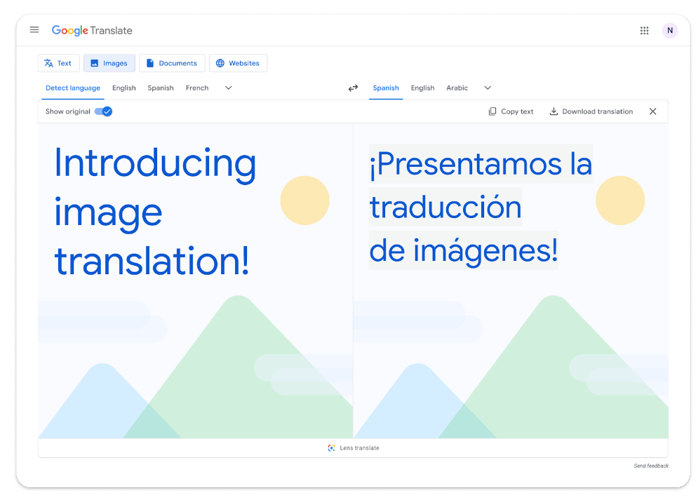 Google Translate على الويب يمكنه الان ترجمة الصور 3