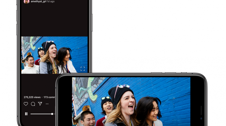 تطبيق IGTV انستجرام يقبل الان الفيديو بالوضع الافقي
