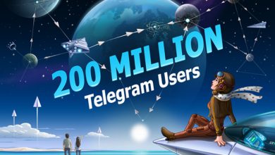 تطبيق تليجرام يمتلك الأن 200 مليون مستخدم بشكل شهري
