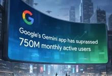 تطبيق جيميني من جوجل يتجاوز حاجز 750 مليون مستخدم نشط شهرياً